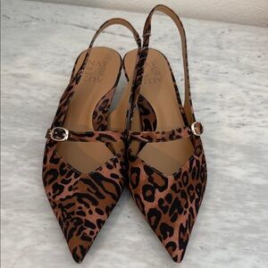 Naturalizer Leopard Print Slingback Heels
